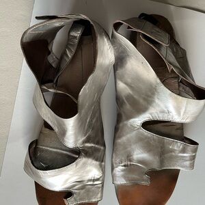 Elegant Silver Women's Sandals